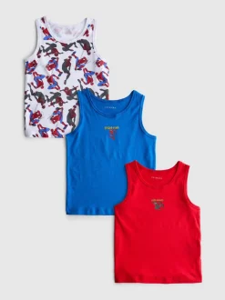 1,5–10 Jahre | „Marvel Spider-Man“ Unterhemden, 3er-Pack