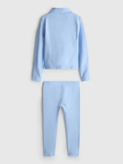 3–8 Jahre | Nahtloses Active-Set mit Sweatshirt mit Trichterkragen und Leggings