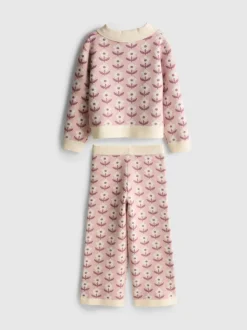 1–9 Jahre | Pullover mit Blumenmuster und Strickhose