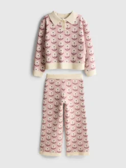 1–9 Jahre | Pullover mit Blumenmuster und Strickhose