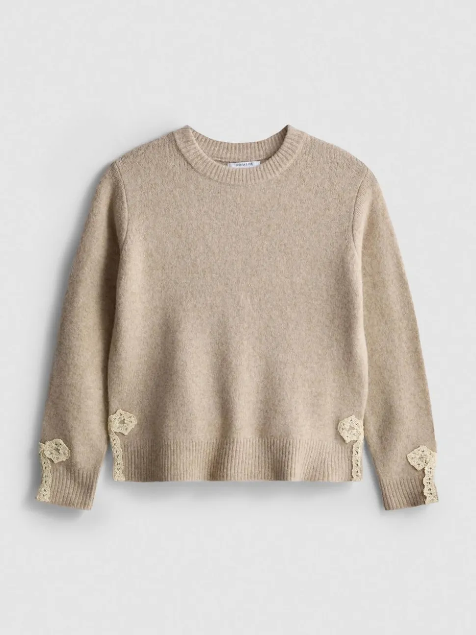 7–15 Jahre | Pullover mit Spitzenbesatz