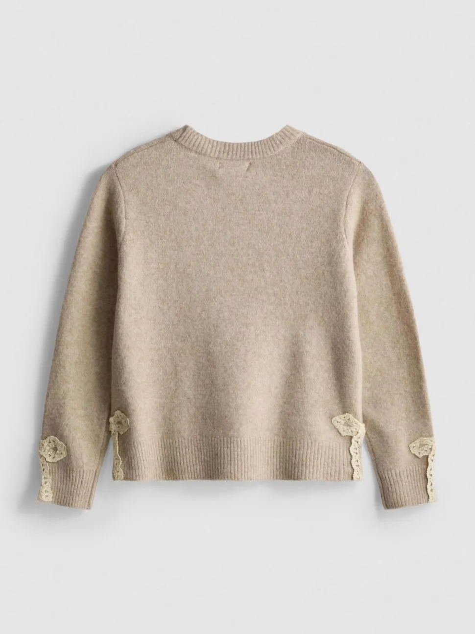 7–15 Jahre | Pullover mit Spitzenbesatz