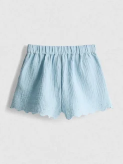 1,5–9 Jahre | Shorts mit Lochstickerei und Bogenkante
