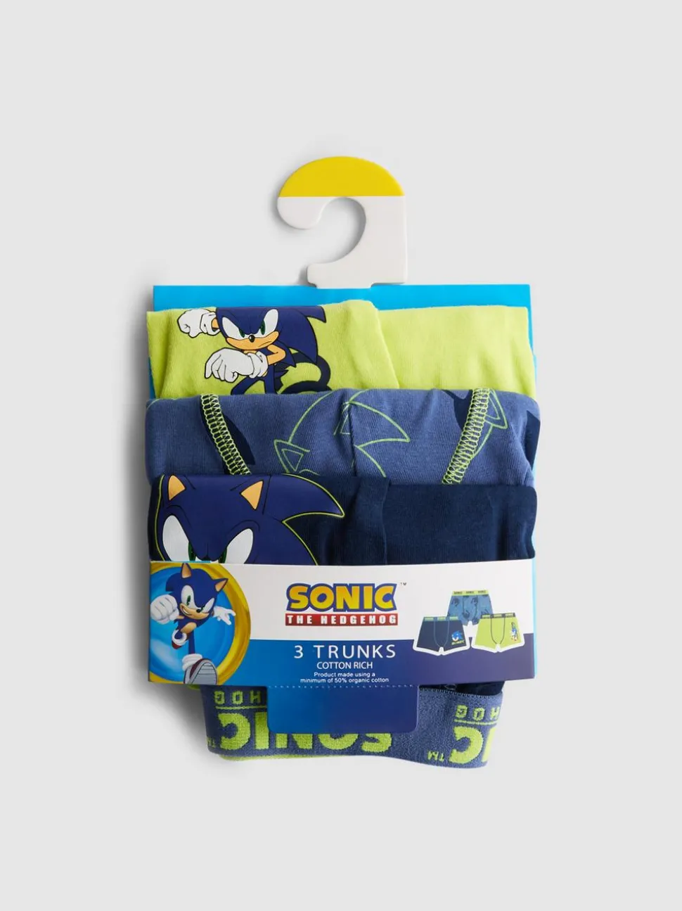 3–15 Jahre | „Sonic the Hedgehog“ Boxershorts, 3er-Pack