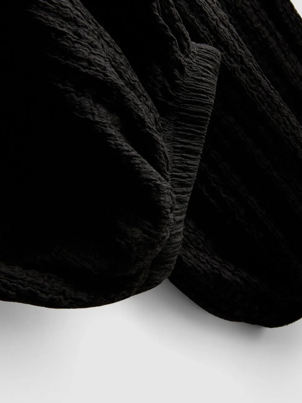7–15 Jahre | Strukturierte Ballonhose in Knitteroptik