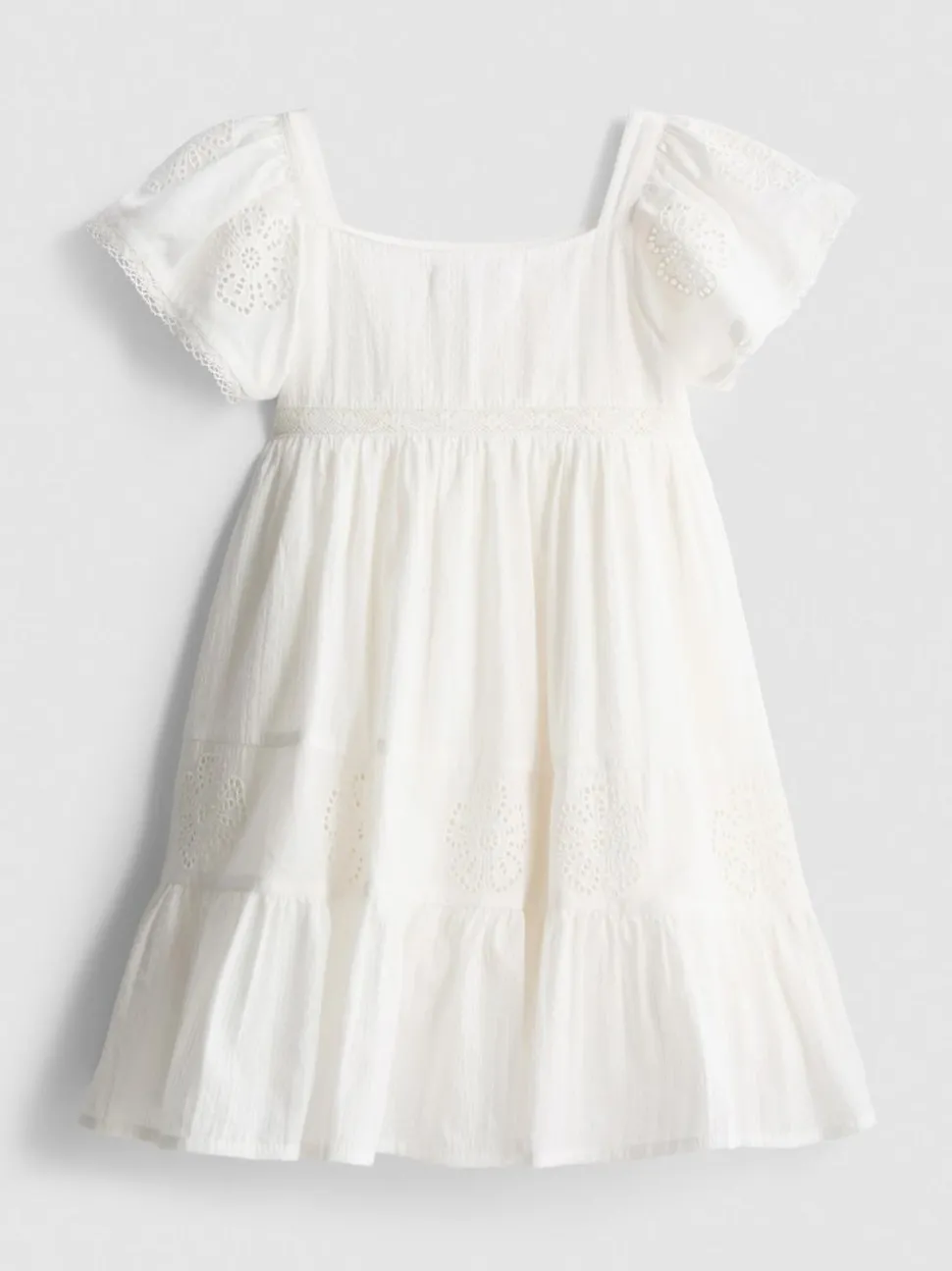 1,5–9 Jahre | Stufenkleid mit Lochstickerei