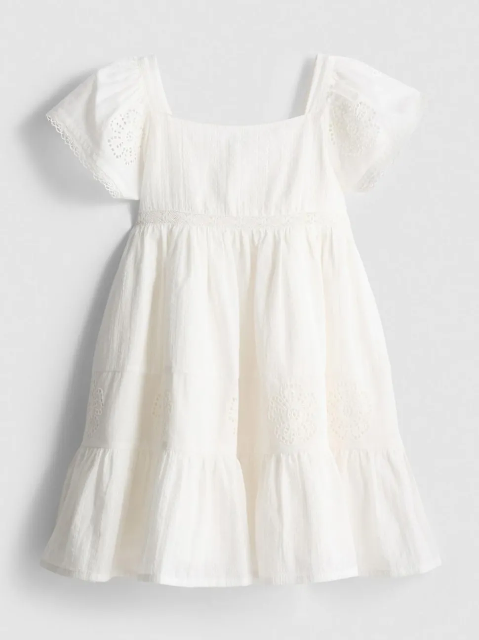 1,5–9 Jahre | Stufenkleid mit Lochstickerei