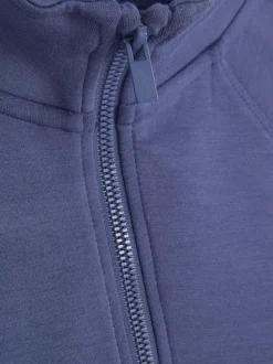1,5–8 Jahre | Sweatshirt mit halbem Reißverschluss und Trichterkragen