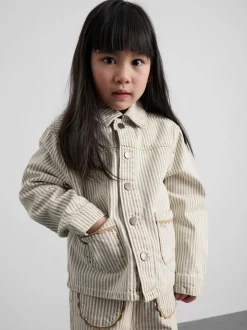 1,5–12 Jahre | „The Edit“ Hemdjacke aus Baumwoll-Denim mit Nadelstreifen