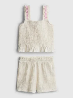 1,5–8 Jahre | Top und Shorts in Knitteroptik