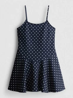 7–15 Jahre | Trägerkleid mit Pünktchenmuster