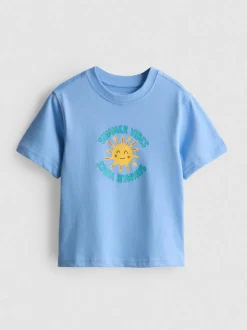 1–9 Jahre | T-Shirt aus reiner Baumwolle mit Grafik