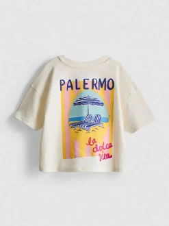 1,5–9 Jahre | T-Shirt mit Palermo-Grafik und geradem Schnitt