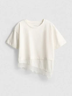 7–15 Jahre | T-Shirt mit Spitzensaum