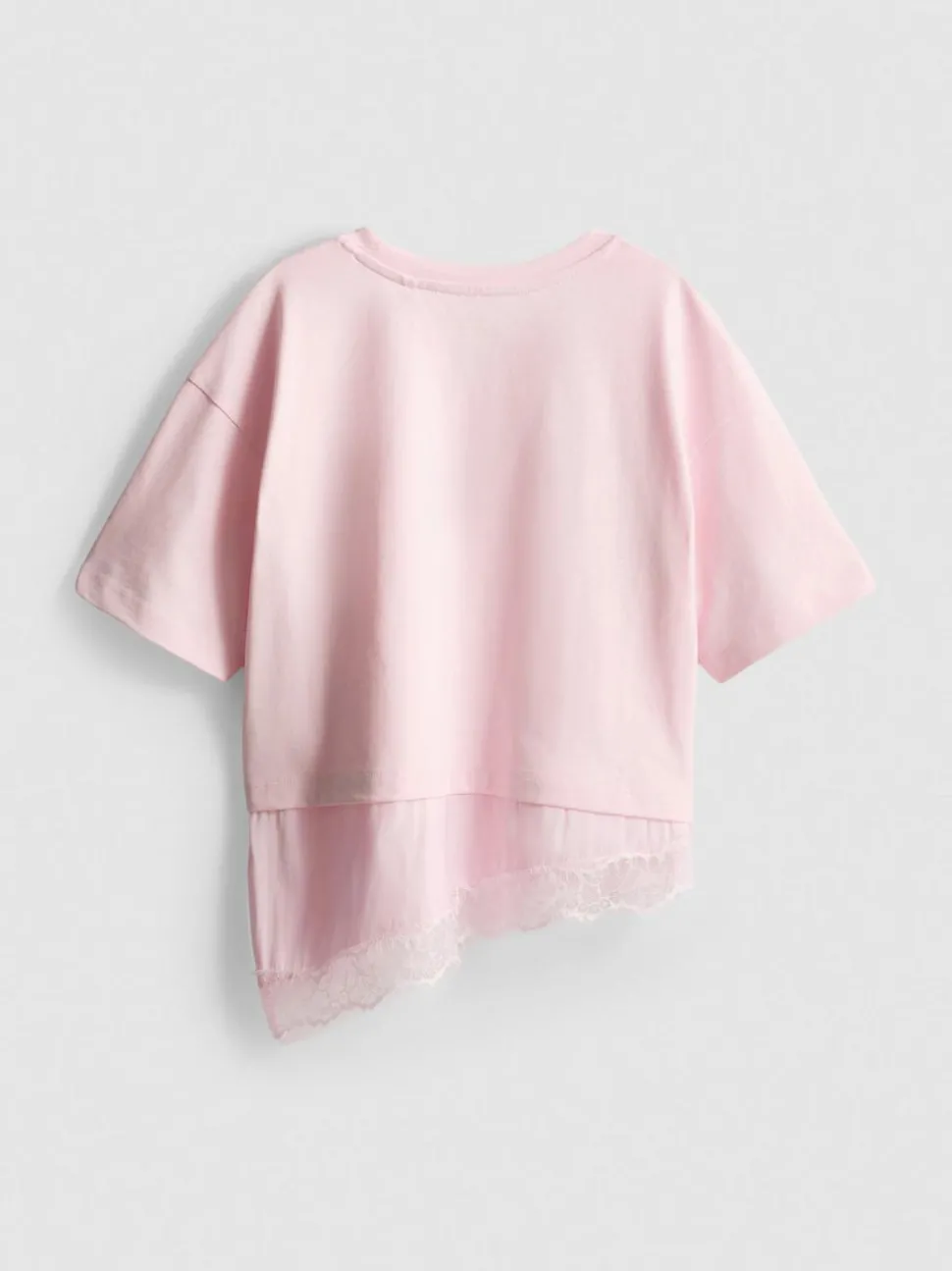 7–15 Jahre | T-Shirt mit Spitzensaum