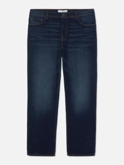 Jeans mit geradem Bein und mittlerer Leibhöhe