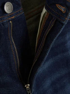 Jeans mit geradem Bein und mittlerer Leibhöhe