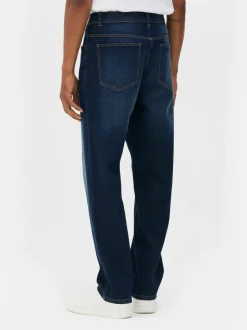 Jeans mit geradem Bein und mittlerer Leibhöhe