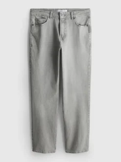 Jeans mit geradem Bein und mittlerer Leibhöhe