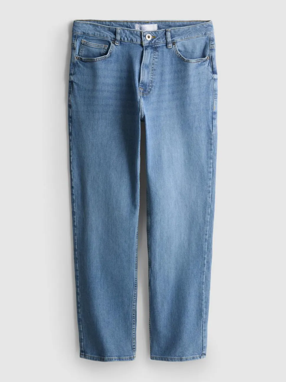 Jeans mit geradem Bein und mittlerer Leibhöhe
