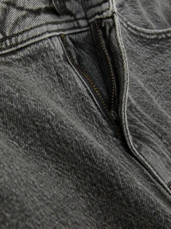 Jeans mit geradem Bein und mittlerer Leibhöhe