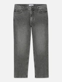 Jeans mit geradem Bein und mittlerer Leibhöhe