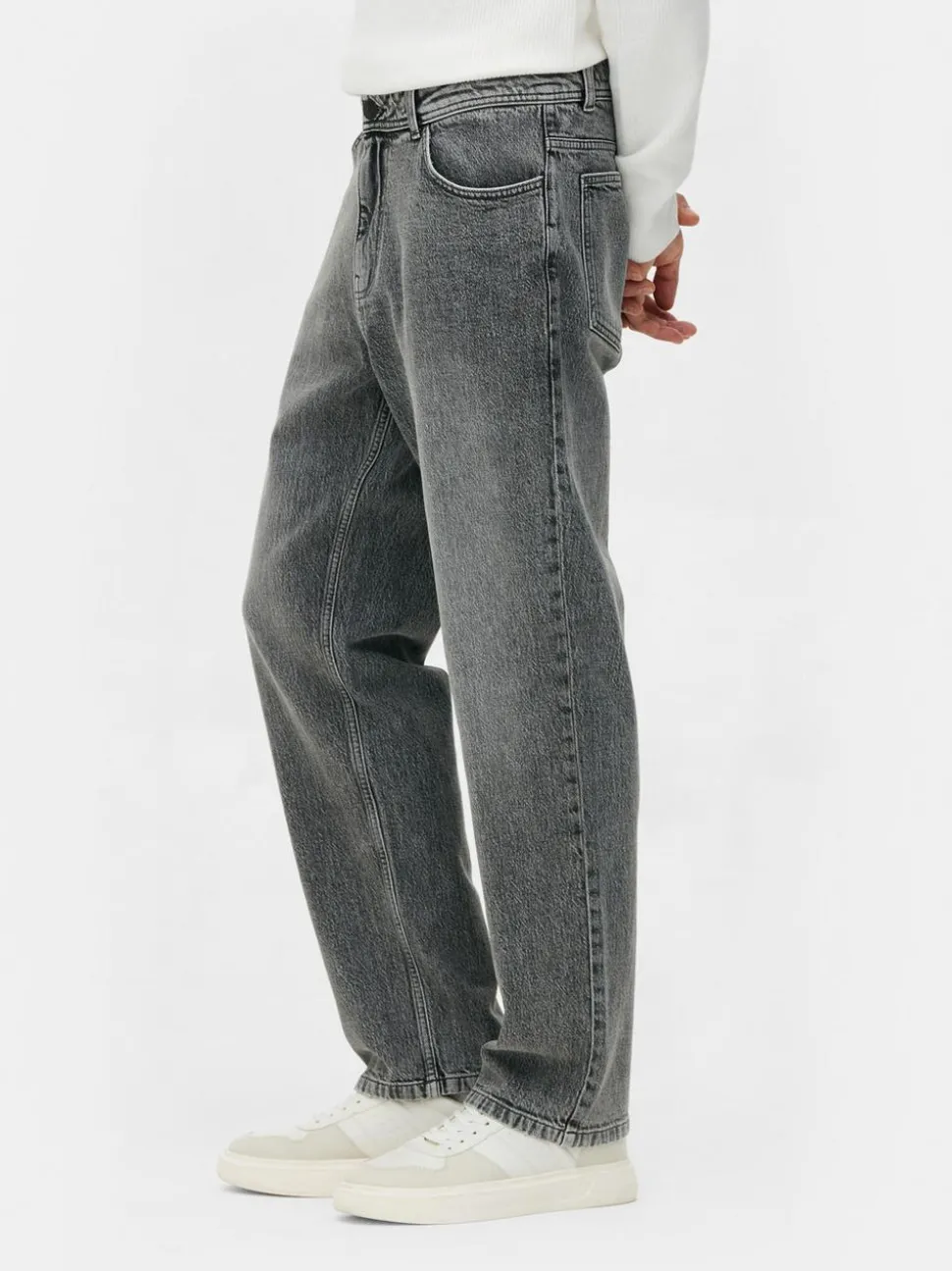 Jeans mit geradem Bein und mittlerer Leibhöhe
