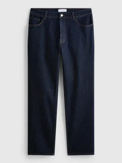 Jeans mit geradem Bein und mittlerer Leibhöhe