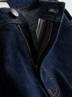 Jeans mit geradem Bein und mittlerer Leibhöhe
