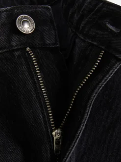 Jeans mit hohem Bund und geradem Bein