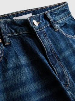 Jeans mit hohem Bund und geradem Bein