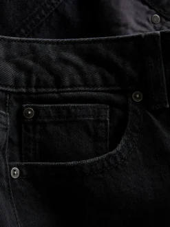 Jeans mit hohem Bund und geradem Bein