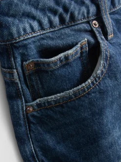 Jeans mit hohem Bund und geradem Bein