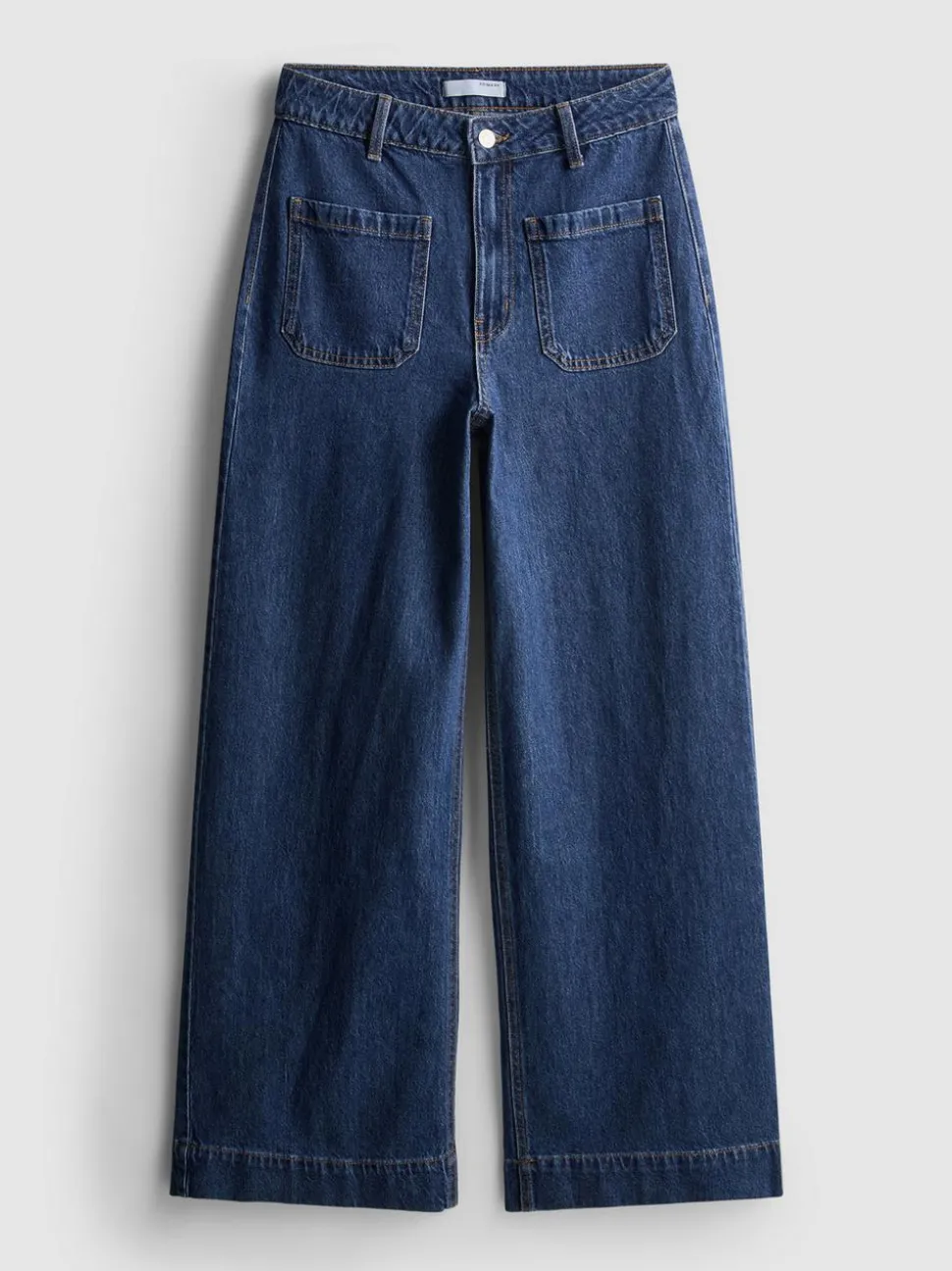 Jeans mit weitem Bein und Vordertaschen