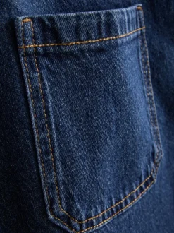 Jeans mit weitem Bein und Vordertaschen