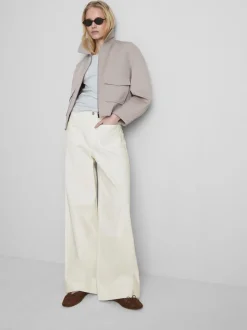 Jeans mit weitem Bein und Vordertaschen