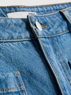 Jeans mit weitem Bein und Vordertaschen
