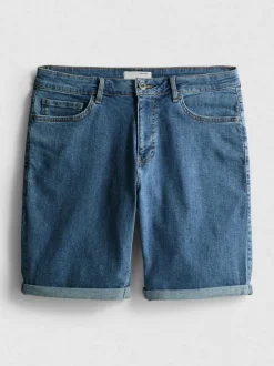 Jeansshorts in gerader Passform