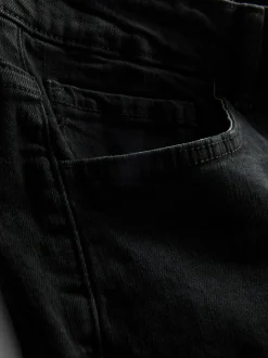 Jeansshorts in gerader Passform