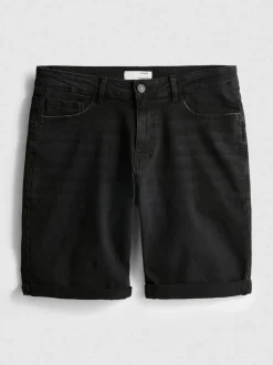 Jeansshorts in gerader Passform