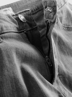 Jeansshorts in gerader Passform