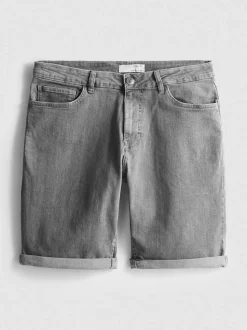 Jeansshorts in gerader Passform