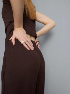 Jersey-Hose mit weitem Bein