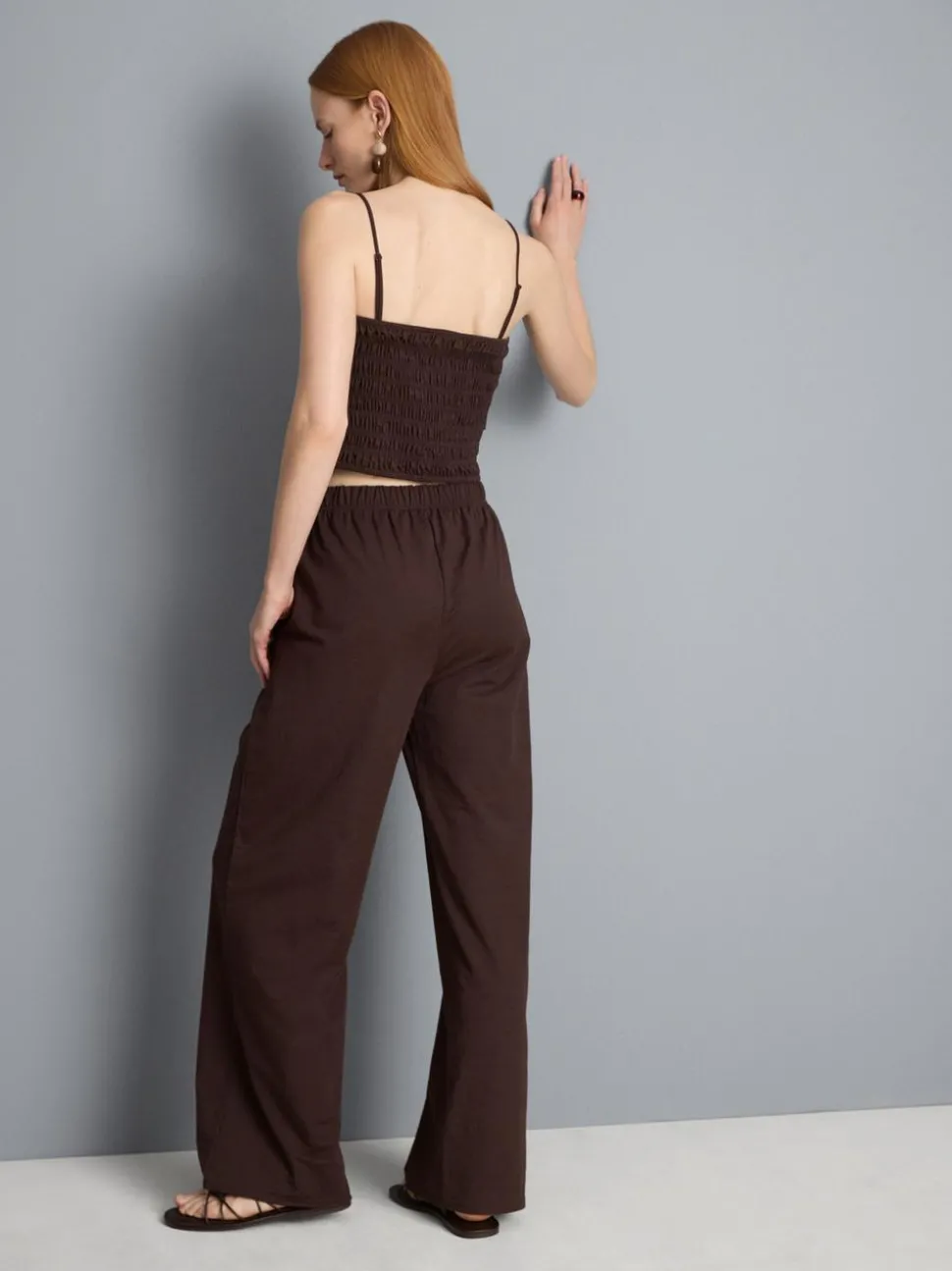 Jersey-Hose mit weitem Bein