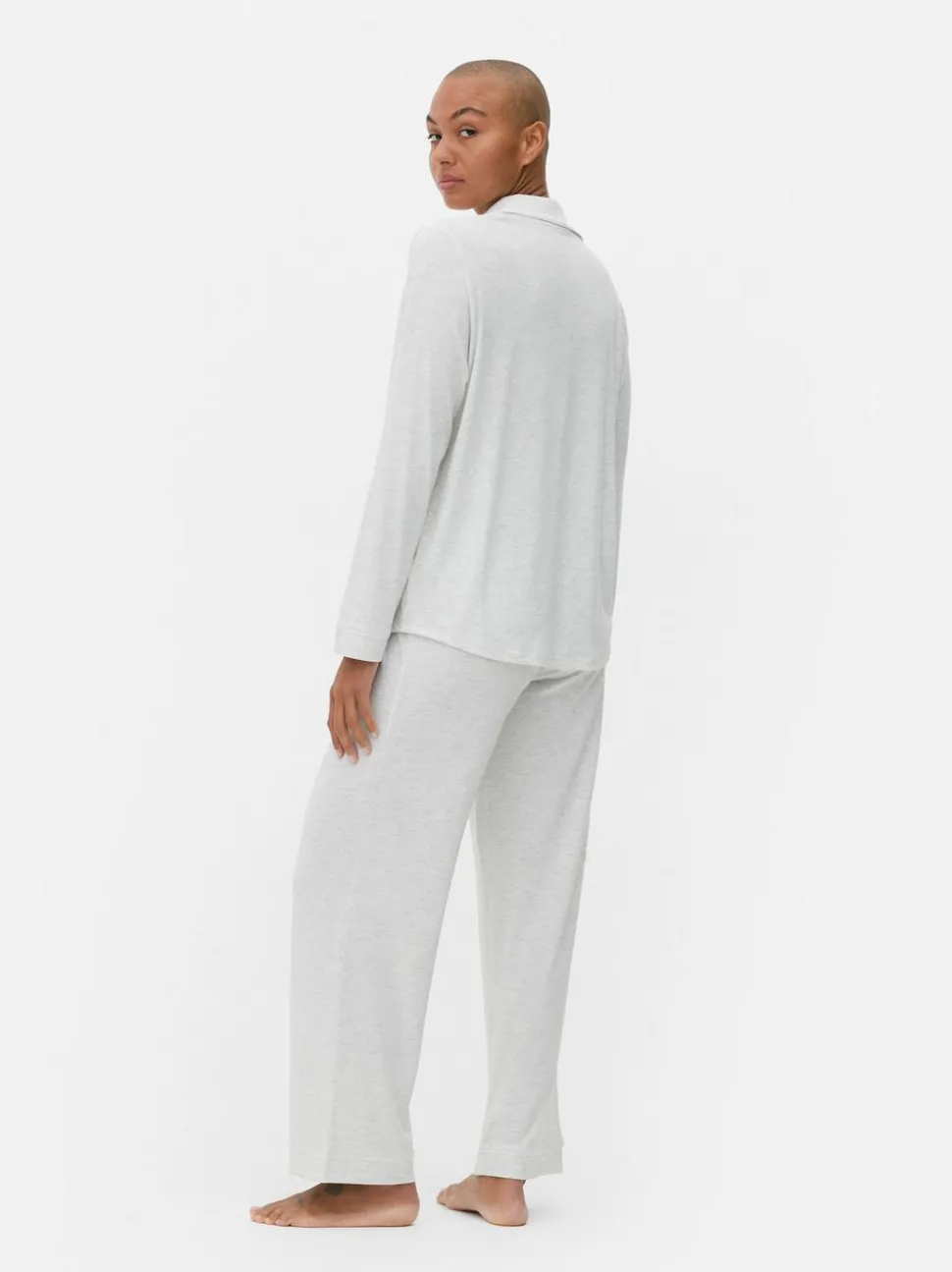 Jersey-Schlafanzug im Boyfriend-Look