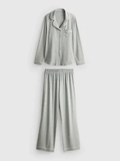 Jersey-Schlafanzug im Boyfriend-Look