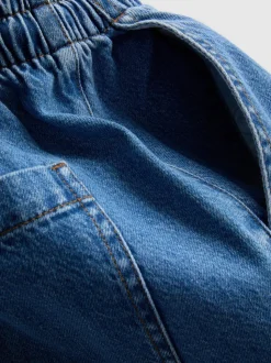 Jogginghose aus Baumwoll-Denim in konischer Form