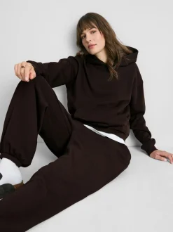 Jogginghose aus Baumwollmischung mit Bündchen