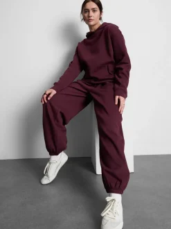 Jogginghose aus Baumwollmischung mit Bündchen