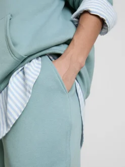 Jogginghose aus Baumwollmischung mit Bündchen